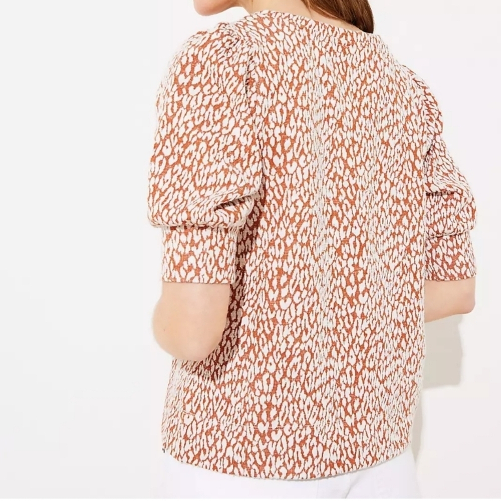 Loft Animal Print Top - Picture 3 of 6